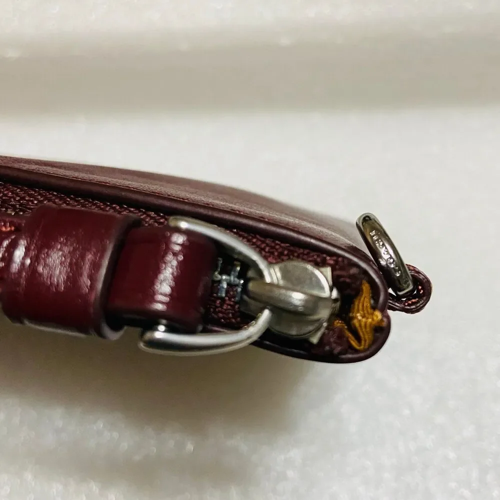Coach Burgundy Wristlet